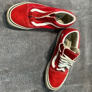 Red van sneakers men 7.0 woman 8.5